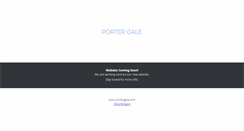 Desktop Screenshot of portergale.com